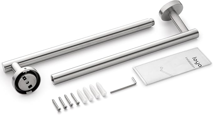Bathroom Towel Bar, 27 Inch Towel Racks for Bathroom Wall Mounted, Heavy Duty Bathroom Towel Holder Organizer, Stainless Steel Home Towel Rod, Brushed Nickel