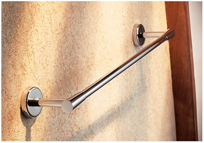 HELVEX Deco Collection Towel Bar, Bathroom Accessory, Wall Mount Bathroom Hardware, Polished Chrome Finish, UDC-05-PC
