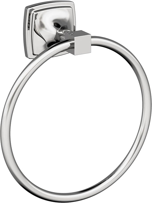Amerock BH3609226 | Chrome Towel Ring | 7-9/16 in (192 mm) Length Towel Holder | Stature | Hand Towel Holder for Bathroom Wall | Small Kitchen | Bath Accessories