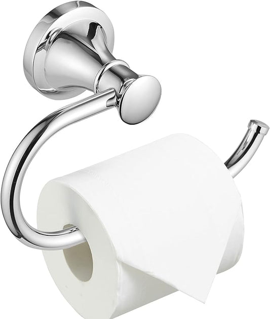 BESy Polished Chrome Toilet Tissue Paper Holder Polished Chrome Bathroom Accessories Toilet roll Paper Hanger, Wall Mounted, Rustproof