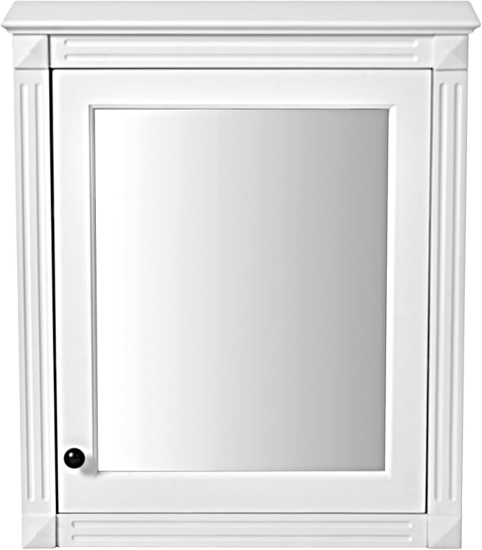 24'' x 27'' Wall Mounted Bathroom Storage Cabinet with Mirror, Medicine Cabinet with Height Adjustable Shelf, Over The Toilet Space