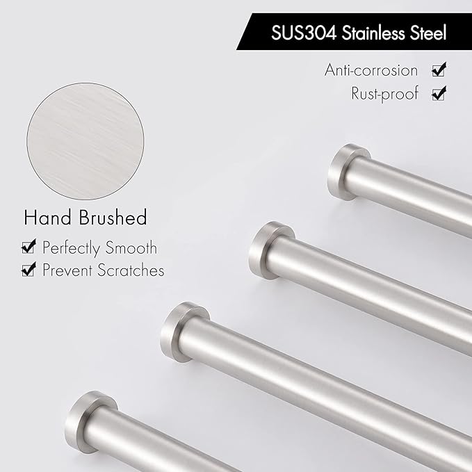 KES Bathroom Towel Rack 15.5-Inch, Swivel Towel Bar 4-Arm, Swing Out Towel Bar Wall Mounted, SUS304 Stainless Steel Brushed Finish, A2103S4L40-2