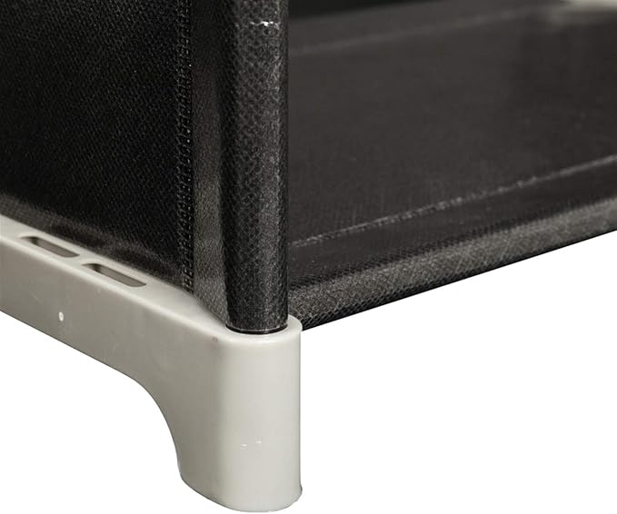 3‑Tier Storage Shelf with 9 Compartments – Multifunctional Organizer, Easy Assembly, Black
