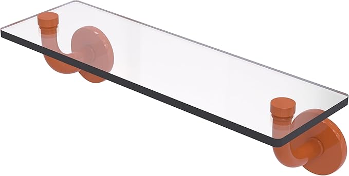 Allied Brass RM-1-16-ASP Remi Collection 16 Inch Glass Vanity Shelf with Beveled Edges, Autumn Sparkle