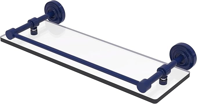 Allied Brass Dottingham Collection Single Glass Shelf with Gallery Rail