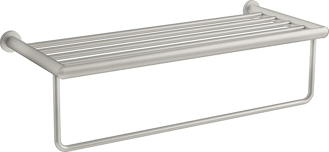 KOHLER Towel Rack by, Bathroom Towel Shelf Hotelier, Kumin Collection, Matte Black, K-24552-BL