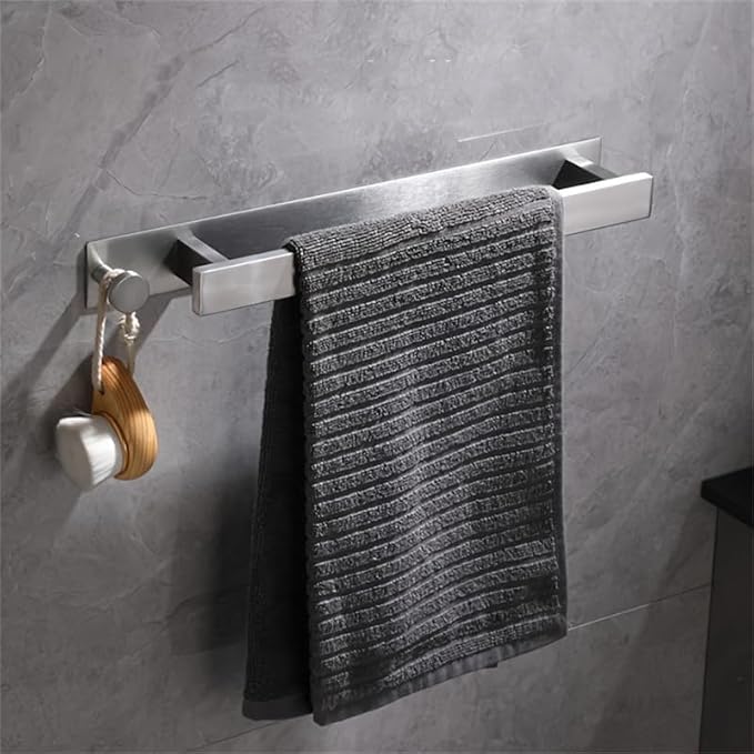 Stainless Steel Towel Rod Self Adhesive No Drill Towel Bar SUS304 Brushed Nickel Bathroom Towel Holder Expandable Towel Racks Gold