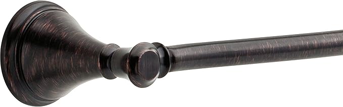 DELTA FAUCET 79724-RB Cassidy 24-in Wall Mount Towel Bar Bath Hardware Accessory in Venetian Bronze