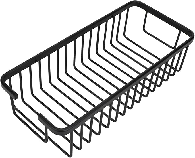 Wall Storage Rack, Space Aluminum Rust Proof Large Capacity Kitchen Organizing Basket, Metal Wire Hanging Shelf for Bathroom Beauty Salon