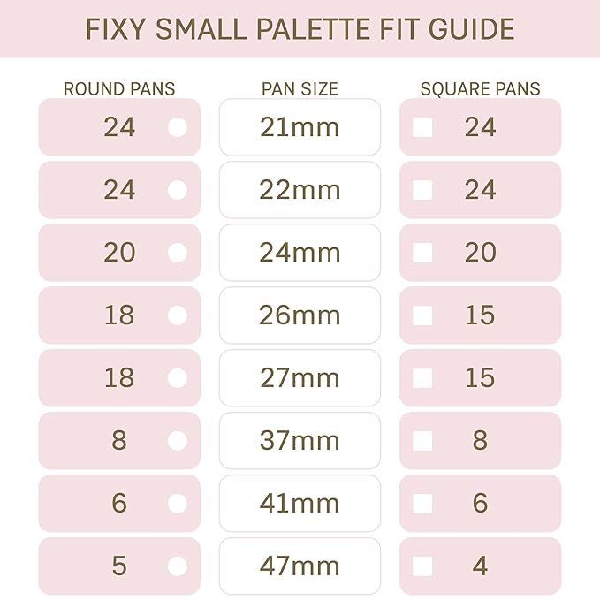 FIXY Empty Magnetic Makeup Palette with Clear Top, Small Palette- Organize, Depot & Declutter Makeup - Customize Your Palette - Travel and Eyeshadow Organizer - 5.7"x4.3"