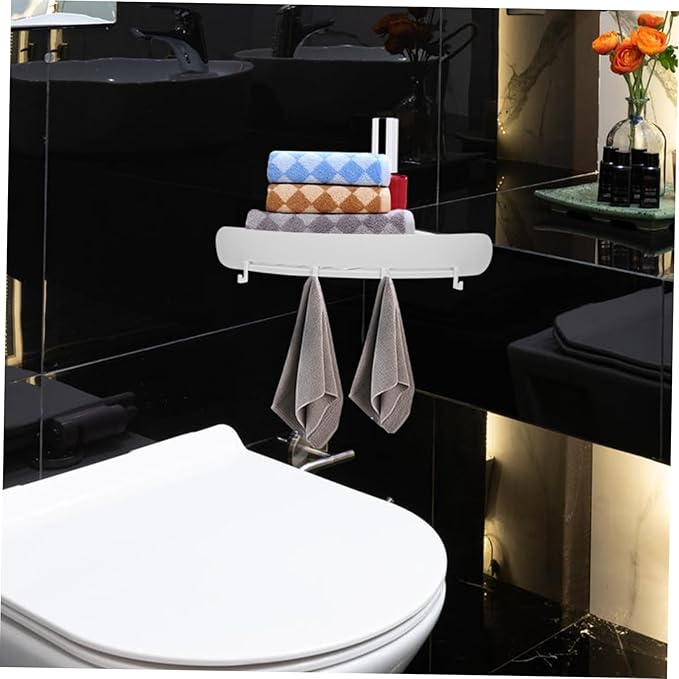 1Set Corner Storage Rack Punch Bathroom Organizer for Cosmetics Toiletries Material Versatile Wall Shelf for Bathroom Home Use