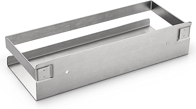 OwnMy 10 Inch Bathroom Shower Shelf Stainless Steel Bath Kitchen Basket Shower Caddy Rack, Rust Proof Metal Bathroom Storage Floating Shelves Wall Mounted Shower Corner Rectangular Shelf (Silver)