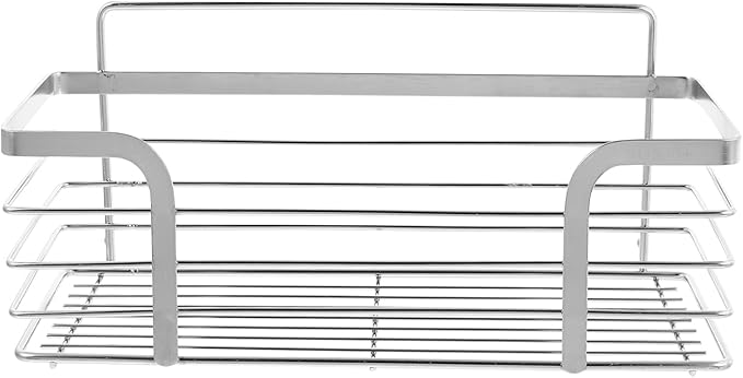 Unomor Practical Kitchen Bathroom Storage Rack Storage Shelf No Drill Wall Mount Shelf Organizer