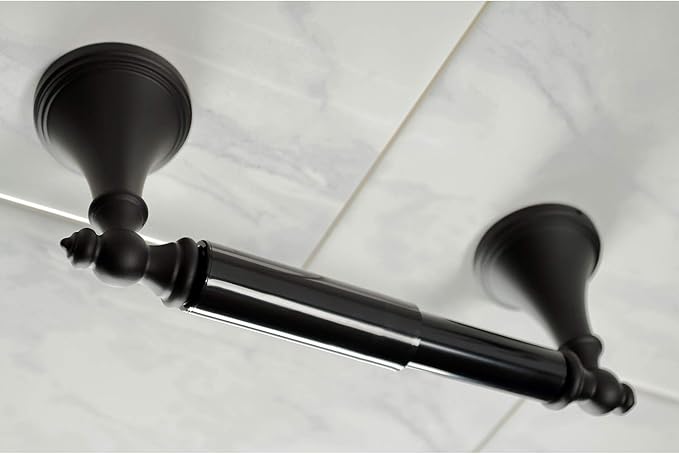 Kingston Brass BAHK1612478K Naples Bathroom Hardware Set, Matte Black 27.56 x 6.13 x 2.25