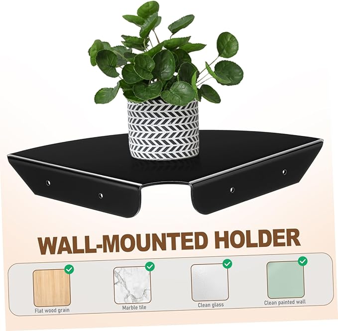 VOSAREA 2Pcs Wall Mounted Storage Organizer for Soap Shampoo Stylish Bathroom Shelf with Mounting Screws Versatile for Bathroom Kitchen Rv