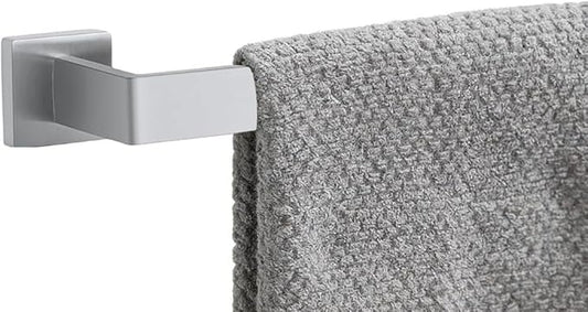 28 Inch Bathroom Towel Bar SUS304 Stainless Steel Brushed Nickel Towel Holder Wall Mounted Heavy Duty Towel Rack Bathroom Towel Rod Modern Square Base Design (1, Brushed Nickel, 28 Inch)
