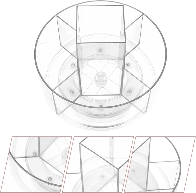 Cabilock Organize Your Beauty Supplies Rotating Makeup Storage Case 360° Cosmetics Organizer