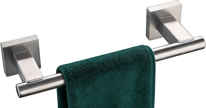 Miyili 9-Inch Bathroom Towel Bar SUS 304 Stainless Steel Hand Towel Rack Holdle Wall Mount Brushed Finish, A02N23A
