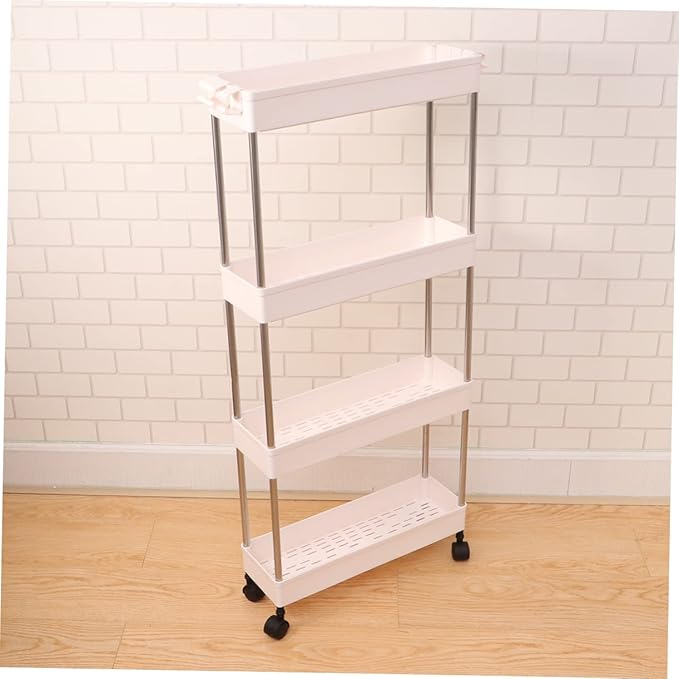 PRETYZOOM Bathroom Storage Shelves Plastic Kitchen Rack Multifunction Bathroom Shelf Corner Rack