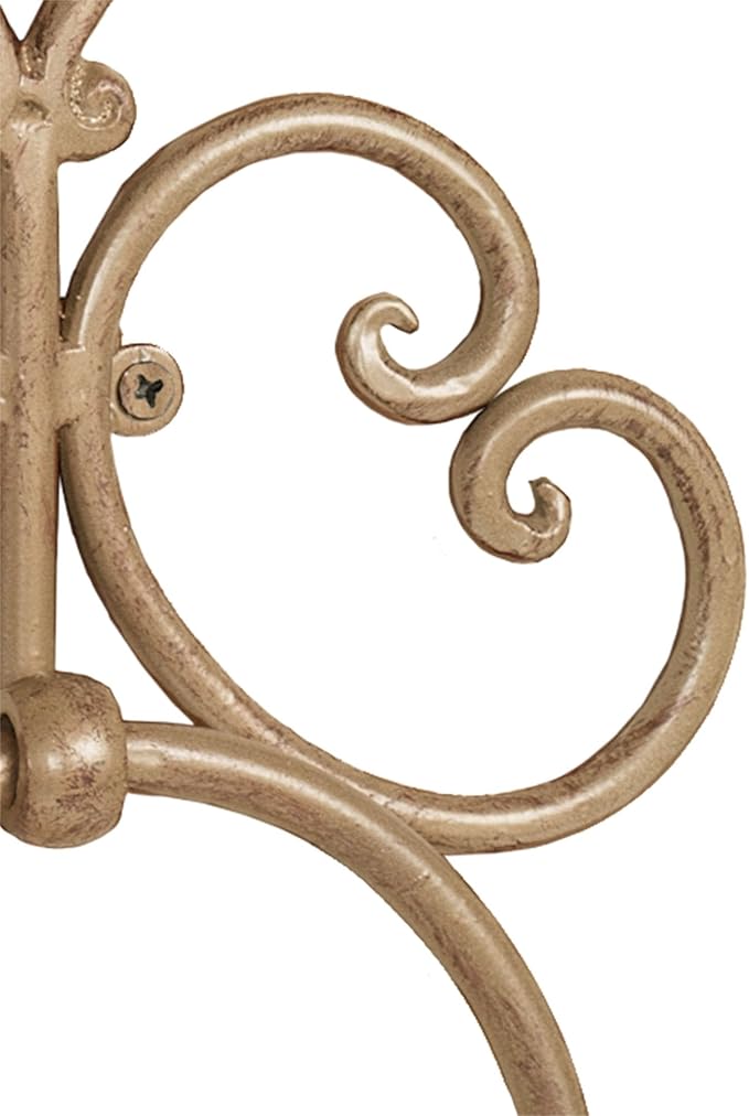Aldabella Handpainted Towel Ring Satin Gold - 13.5 Inches High