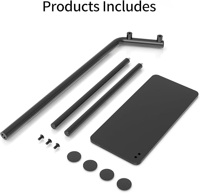 LSK Hand Towel Stand, Black Bathroom Towel Holder Stand, Curved F-Shaped Countertop Towel Stand with Heavy Base, 16.6 Inch
