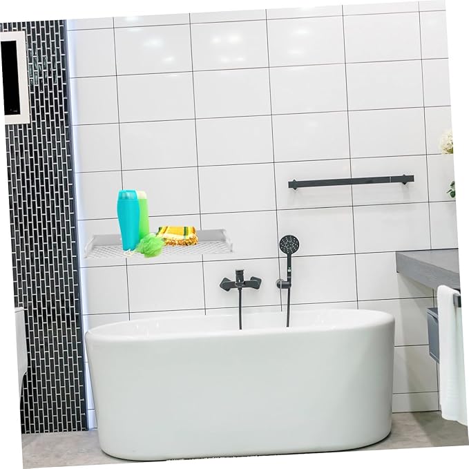 STOBAZA Bathroom Shelves Over Toilet Storage Mount Hair Catcher Capacity Storage Rack