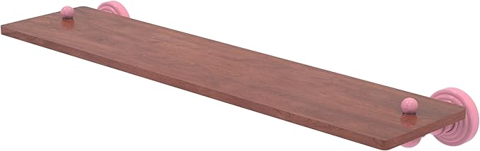 Allied Brass WP-1-22-IRW-PNK Waverly Place Collection 22 Inch Solid IPE Ironwood Shelf, Pink