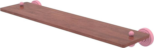 Allied Brass WP-1-22-IRW-PNK Waverly Place Collection 22 Inch Solid IPE Ironwood Shelf, Pink
