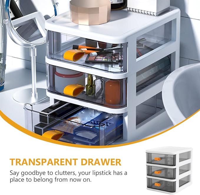 Desktop Mini Cabinet for Kitchen Seasoning Storage Three-layer Pull-out Organizer for Office and Home Use and Practical Design for Tidy Spaces