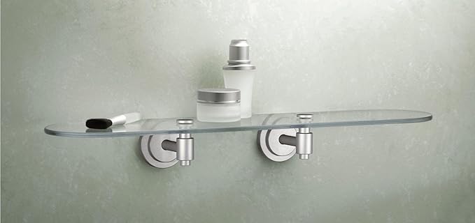 Moen DN0790BN Iso Vanity Glass Shelf, Brushed Nickel