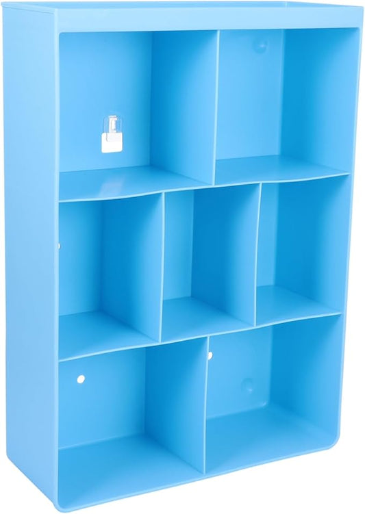 ULTECHNOVO Wall Mounted Storage Rack Multifunctional Nail-Free Shelf for Bathroom and Kitchen Sturdy Plastic Organizer for Cosmetics and Household Items