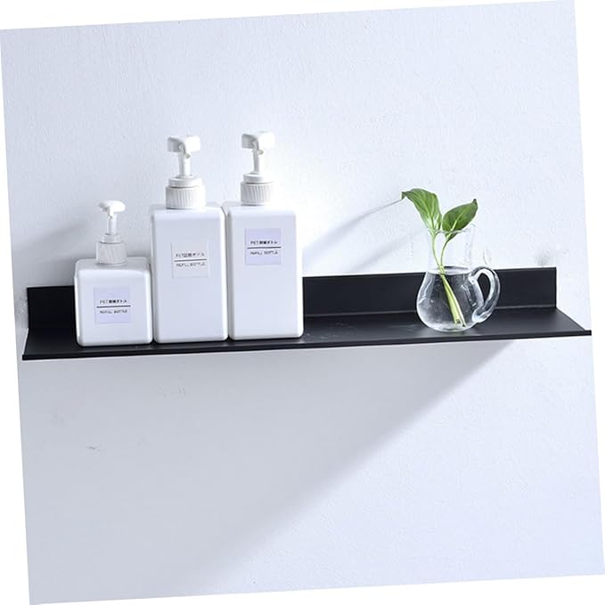 2pcs Metal Floating Shelf for Bathroom and Kitchen Storage Wall Mounted Organizer for Toiletries and Decor Easy Installation Versatile Use Any Room