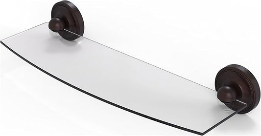 Allied Brass PR-33/18-VB Prestige Regal Collection 18 Inch Glass Shelf, Venetian Bronze