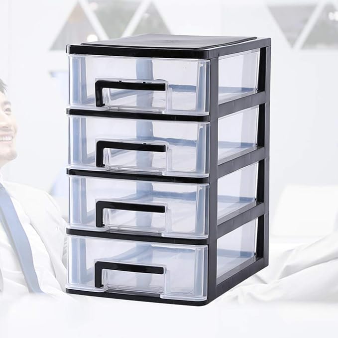 4 Layers drawer storage organizer drawers desktop plastic three craft Type Storage Box Plastic Mini
