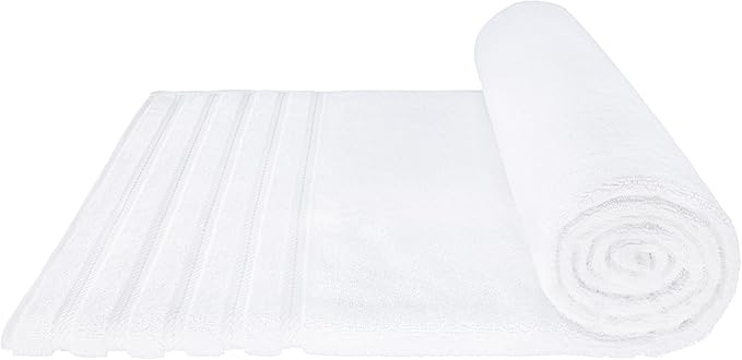 American Soft Linen 35x70 Jumbo Large Bath Towel, 600 GSM 100% Cotton Turkish Bath Sheet, Oversized Luxury Bath Towel for Bathroom Beach and Pool, White