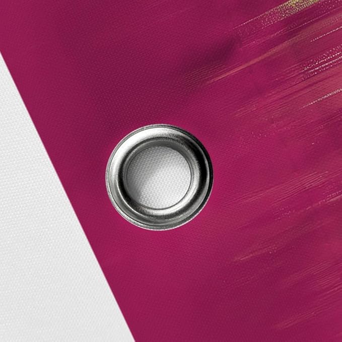 JAWO Pink Abstract Shower Curtain Set - Premium Quality Heavy Pink Gold Modern Farmhouse Vintage Shower Curtain Bohemian Bathroom Decor, Waterproof & Washable Curtains with Hooks