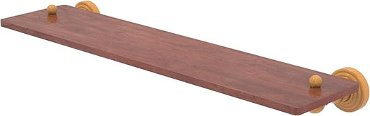 Allied Brass WP-1-22-IRW-GLY Waverly Place Collection 22 Inch Solid IPE Ironwood Shelf, Golden Yellow