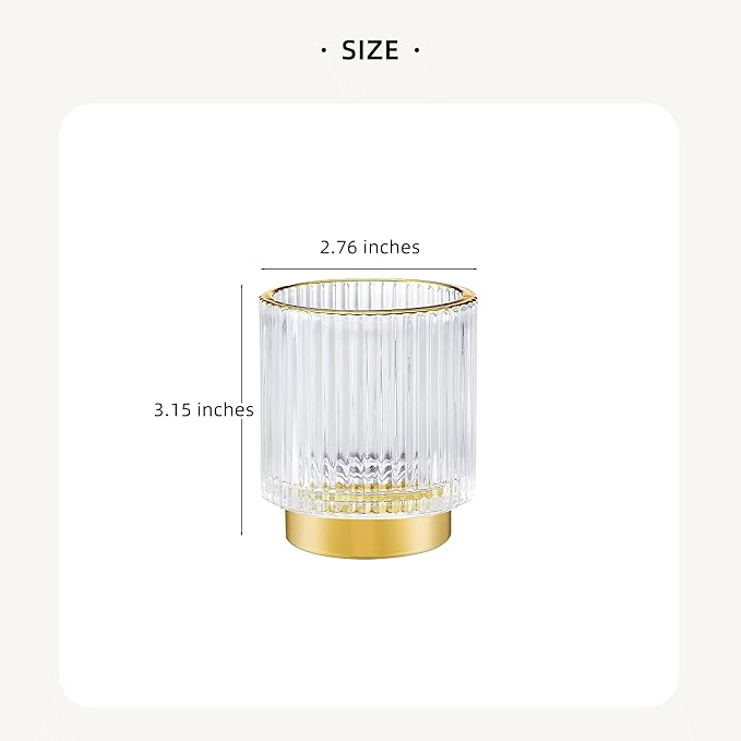 Makeup Brush Holder Organizer,Toothbrush Holders,Desk Pen Pencil Holder,Multifunctional Vintage Glass Brush Cup???S/White/A3-14-US???