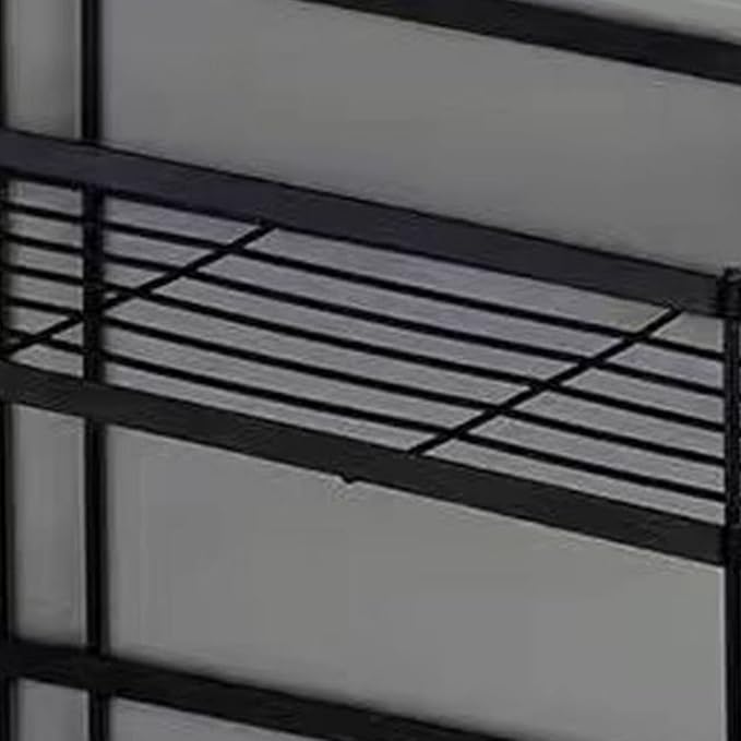 Fafeicy Toilet Shelf, Iron Material, Large Capacity Bathroom Organizer for Toilets, and NailFree Installation, Ideal for Bathroom Storage (Single Layer Black)