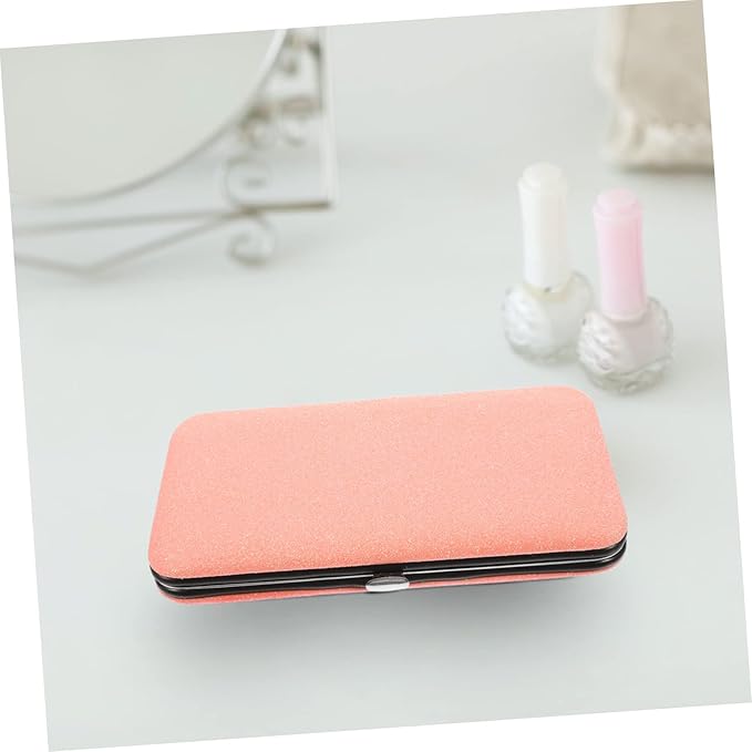 Eyelash Tweezers Case 6.10X3.14X0.59In Portable Magnetic Closure Storage Box Organizer for Lash Extension Tools and Makeup Accessories