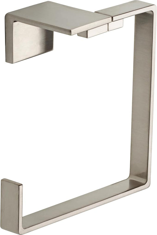 Delta Vero (1-Pack) Hand Towel Holder Brilliance Stainless Steel Towel Racks for Bathroom Wall Square Towel Ring Holder for Bath Towel Hanger for Kitchen, Bathroom Accessories 77746-SS