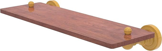 Allied Brass DT-1-16-IRW-SGL Dottingham Collection 16 Inch Solid IPE Ironwood Shelf, Spanish Gold