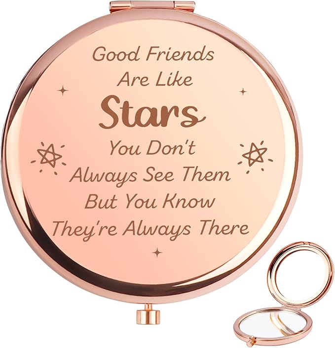 Gifts for Friends,Galentines Day Gifts,Friendship Gifts for Women,Gifts for Best Friend, for Female Friend,Christmas Friends Gifts,Sentimental Gifts for Women,Friends Compact Mirror