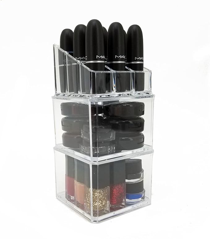 OnDisplay Harley 3 Tier Stacking Cosmetic/Jewelry Organizer Trays