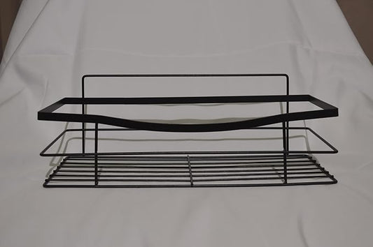 No-Drill Black Stainless Steel Bathroom Shelf – Waterproof, Rustproof, Adhesive Wall-Mounted Organizer