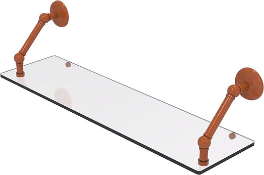 Allied Brass PMC-1-30-ASP Prestige Monte Carlo Collection 30 Inch Floating Glass Shelf, Autumn Sparkle