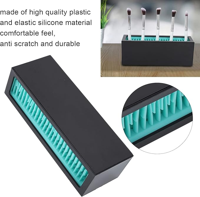 ZJchao Silicone Make Up Brush Holder, Brush Drying Rack Makeup Brushes Holder Organizer Brushes Drying Storage Stand Tools Container Brushes Storage Stand Practical Tools