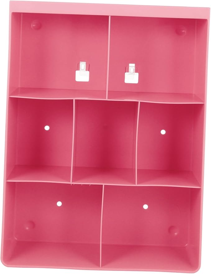 BESTYASH 1Pc Wall Mounted Storage Rack No Drilling Adhesive Shelf for Bathroom Kitchen Bedroom Material for Organizing Cups Bottles Cans