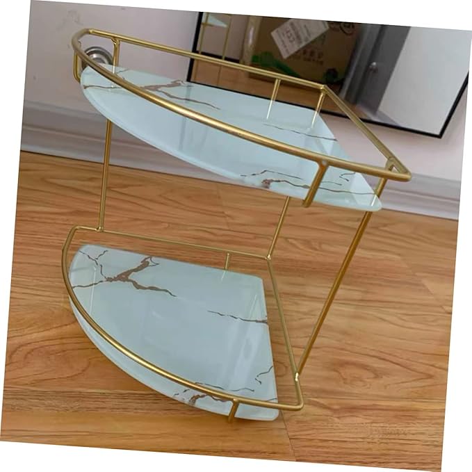 Ipetboom Bathroom Corner Storage Rack Shelf for Toiletries and Cosmetics Easy Install Organizer for Kitchen and Bathroom Space Saving for Clutter Management