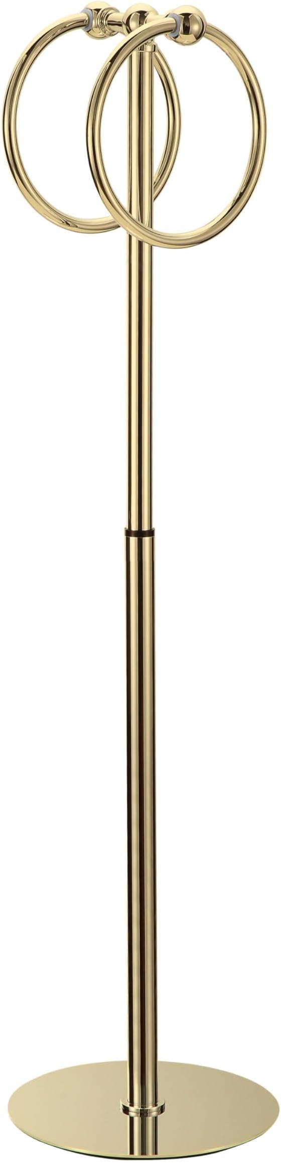 Adjustable Gold Towel Rack,Freestanding Bathroom Towel Holder